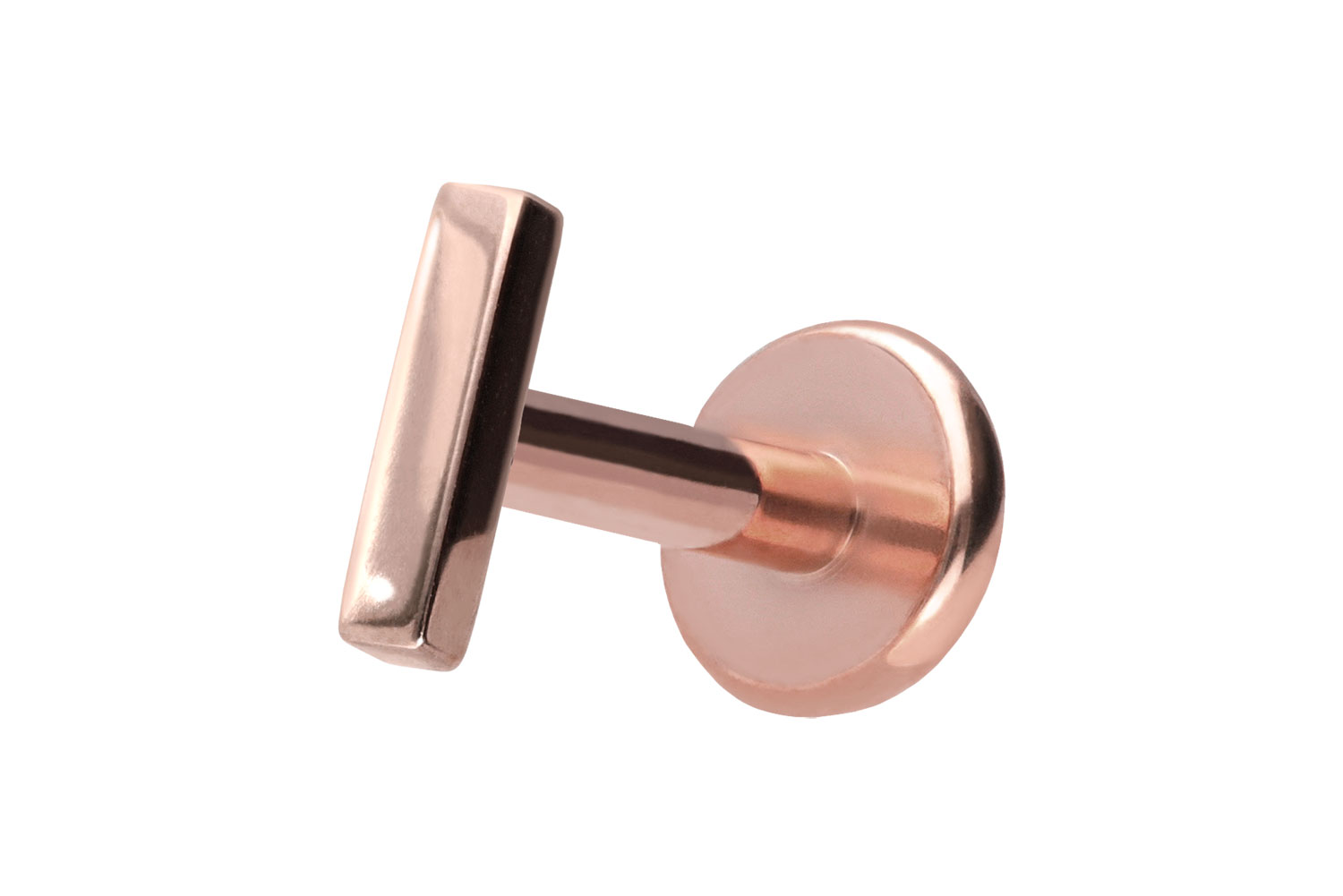 Titan Labret Piercing mit Push Fit BALKEN